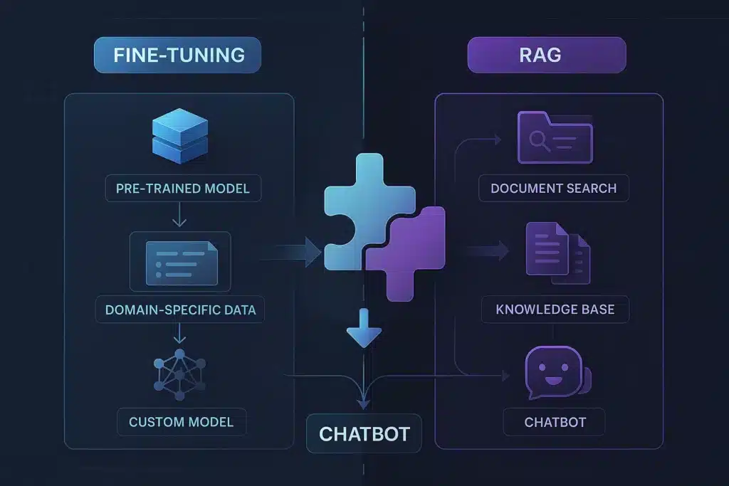 difference fine tuning-rag prompt engineering chatgpt chatbot ia