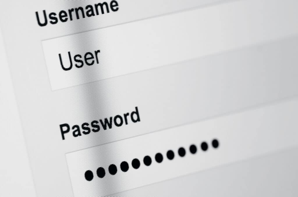 Username Password